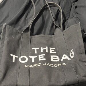 Marc Jacobs Black Canvas Tote Bag large